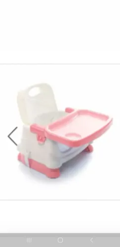 Cadeirinha de Alimentação ...portátil rosa e branca