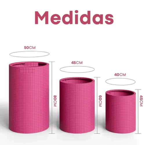 Kit Trio Cilindro e Painel Redondo Decoração Festas Eventos Aniversários Casamentos