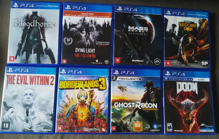 Jogos ps4 originais mídia física (preços de cada jogo na descrição)