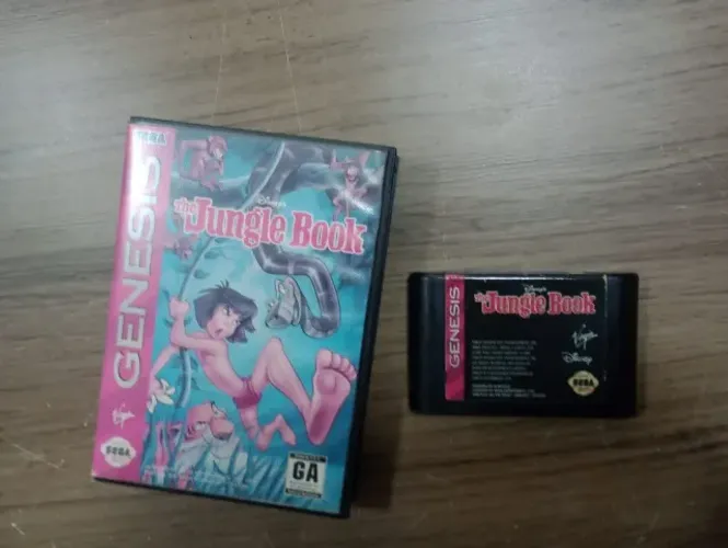 CARTUCHO MOGLIE - THE JUNGLE BOOK - MEGA DRIVE - ORIGINAL COM CAIXA
