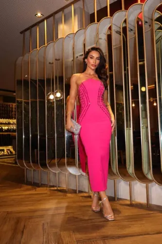 Vestido limonada pink Rosa PP usado apenas uma vez