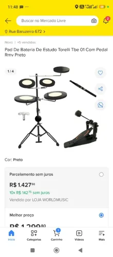 Bateria praticável torelli 