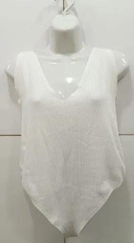 Body Zmarca Zara tamanho M em tecido canelado