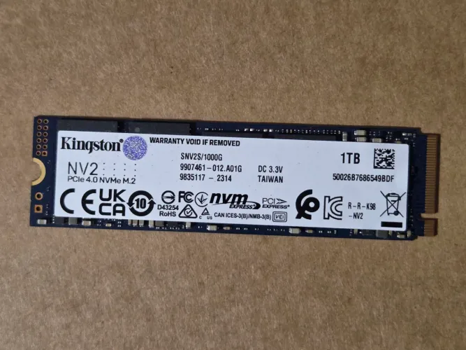 SSD Kingston NV2 1TB M.2 2280 NVMe PCIe 4.0 SNV2S/1000G Original Testado