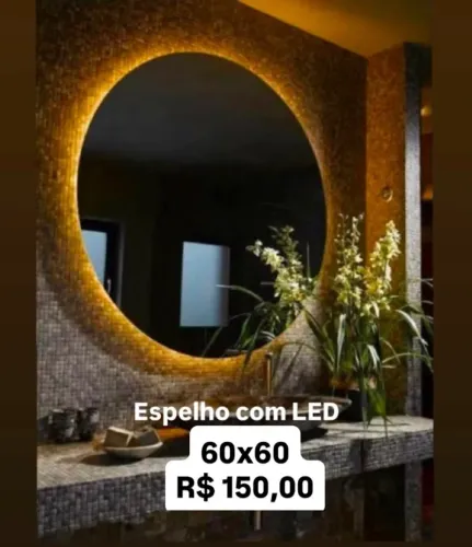 Espelho com LED novo