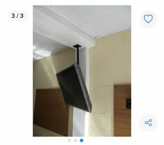 Suporte de TV teto até 100 polegadas