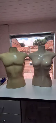 2 manequins ( feminino e masculino)