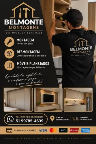 Montador de Móveis zona sul poa