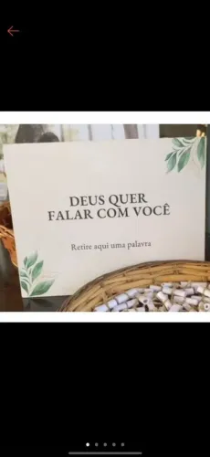 Plaquinha decorativa Deus quer falar com você
