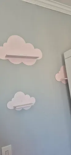 Prateleira Nuvem Rosa MDF