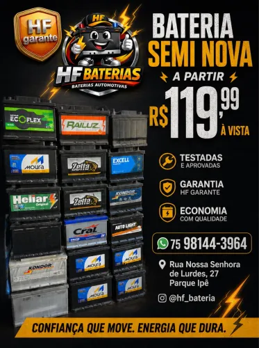 Bateria semi-nova