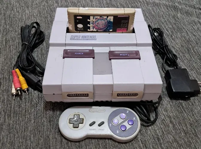 Super Nintendo com Jogo