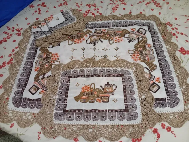 Conjunto de toalha de mesa 