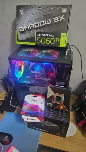 PC Gamer Ryzen 5 9600x + GTX 5060 TI 16GB + 32 GB RAM + SSD 1TB
