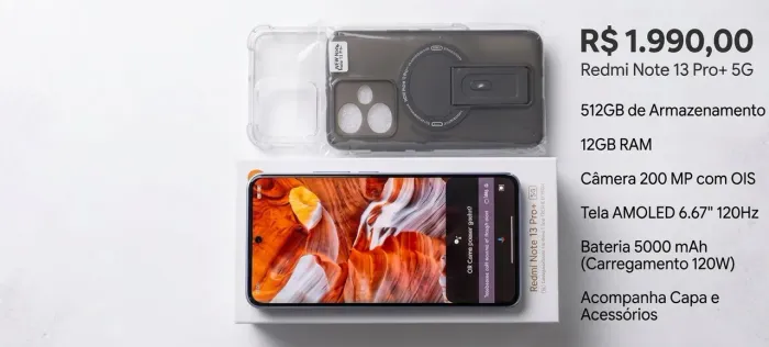 Excelente Celular xaiomi redimi note 13 pro plus 5g 512 gb  12 gb ram