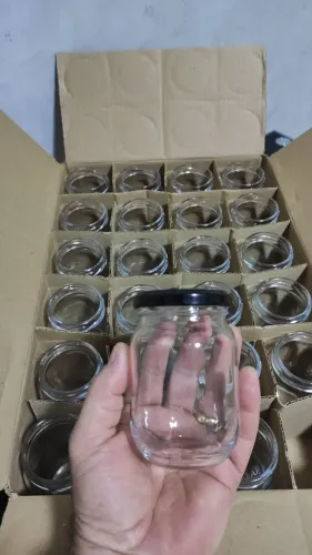Unidade - Pote de Vidro 267ml - NOVO - Com tampa de metálica 63mm - Diversas cores
