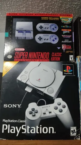 PlayStation E Super Nintendo Clássic mini