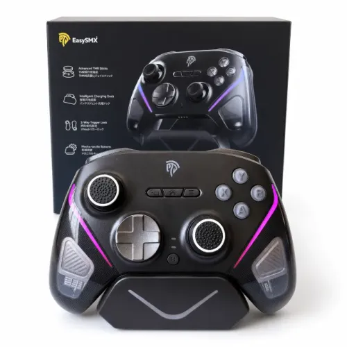 Controle EasySMX D10 - Dock de Carregamento - Novo - Thumb Grips - Gamepad