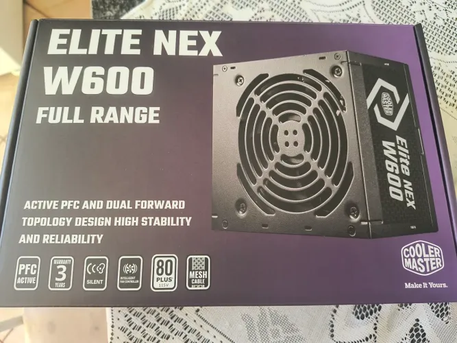 Fonte cooler master elite nex 600w