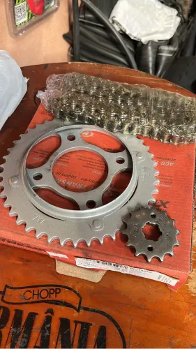 Kit de relação transmissão honda titan 125 00 a08 s/retentor VAZ nova na embalagem