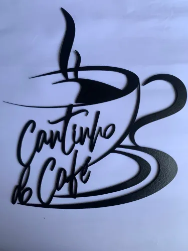 Placa cantinho do cafe em mdf