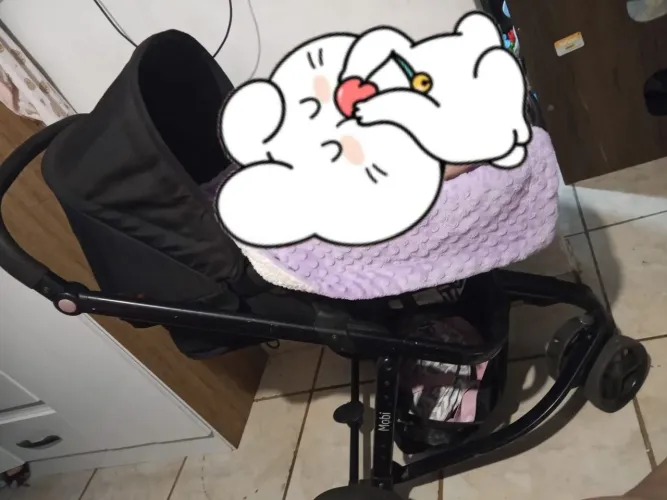 Carrinho de bebê tipo Moisés