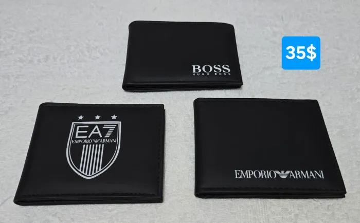 Carteiras premium da Hugo Boss e Empório Armani 