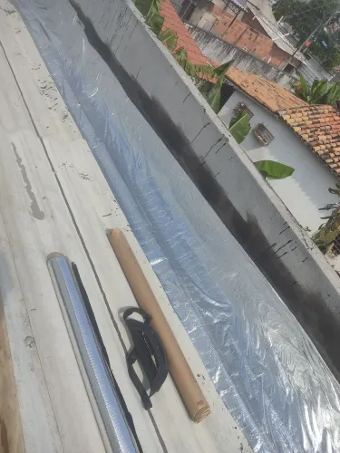 Aplicação de manta telhadista geral