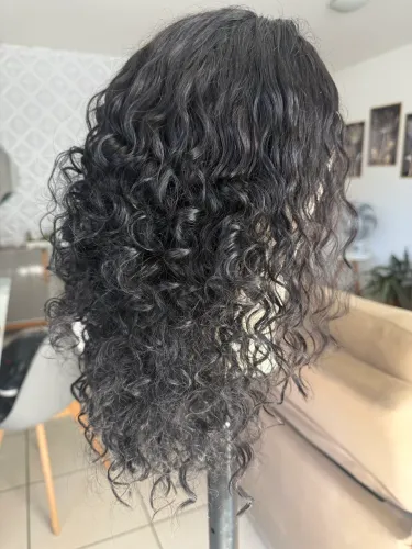 Lace front cabelo humano cacheado