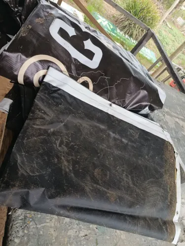 Lonas de outdoor só foi usado uma fez lonas de qualidade no tamanho 9 metros .