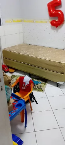Cama box solteiro,novo nunca usado