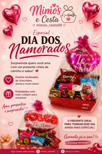 CESTA ESPECIAL PARA DIAS DOS NAMORADOS