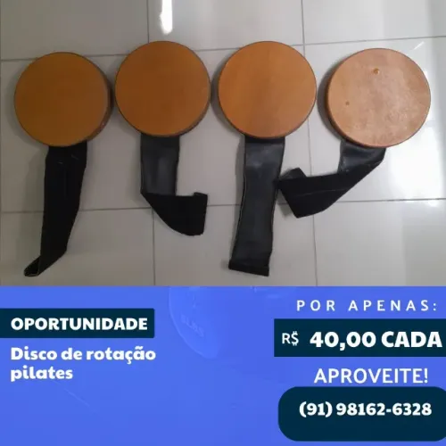 DISCO DE ROTAÇÃO PILATES (R$40,00 CADA)