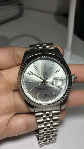 Relógio masculino Luxo Aço Inox Quartzo Pulseira Metal Social Executivo