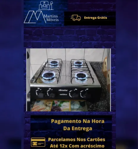 GRANDE PROMOÇÃO FOGÃO 04 BOCAS ASIÁTICO ENTREGA GRATIS ACEITA CARTÃO