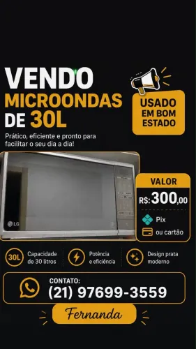 Vendo microondas