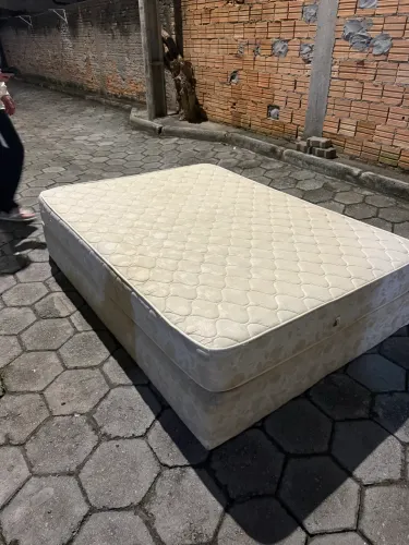 Cama Box Casal e Colchão