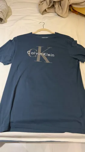Camiseta Calvin Klein CK Original Azul - Tamanho P/S