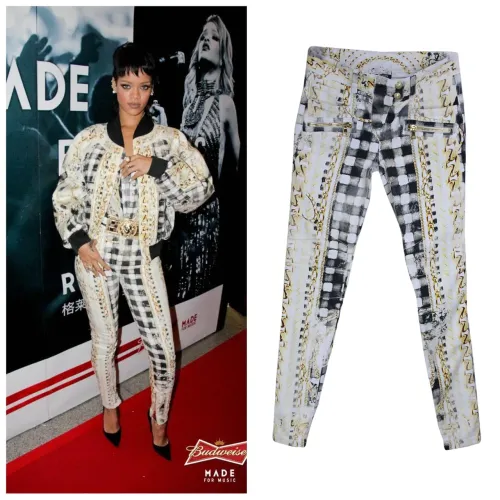 Raríssima calça Balmain Resort 2014 usada por Rihanna