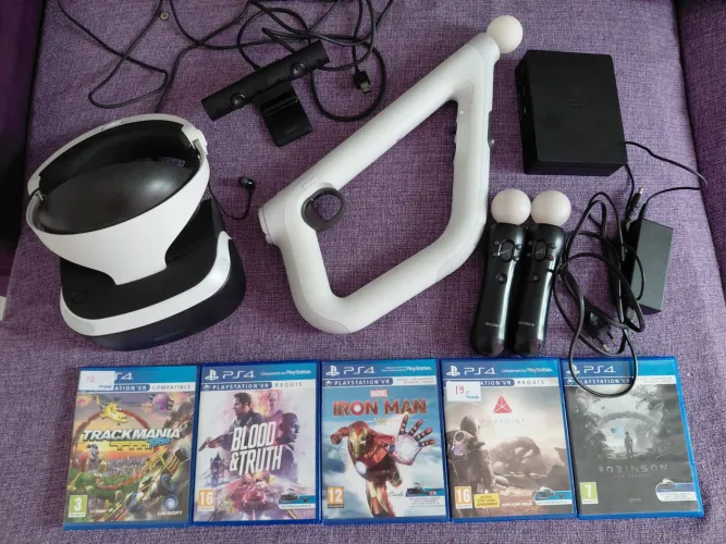 PsVr1 Completo com 5 jogos
