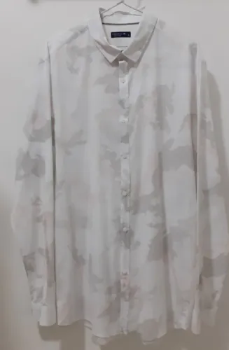 Camisa Manga Longa Estampada Masculina