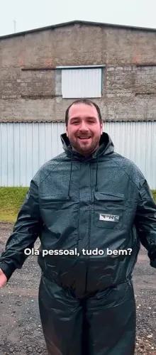Capa de chuva para motociclista