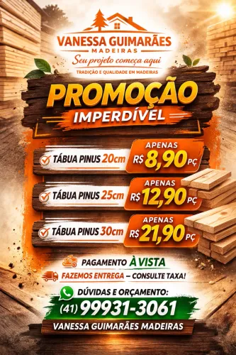 Tábua de pinus para caixaria 