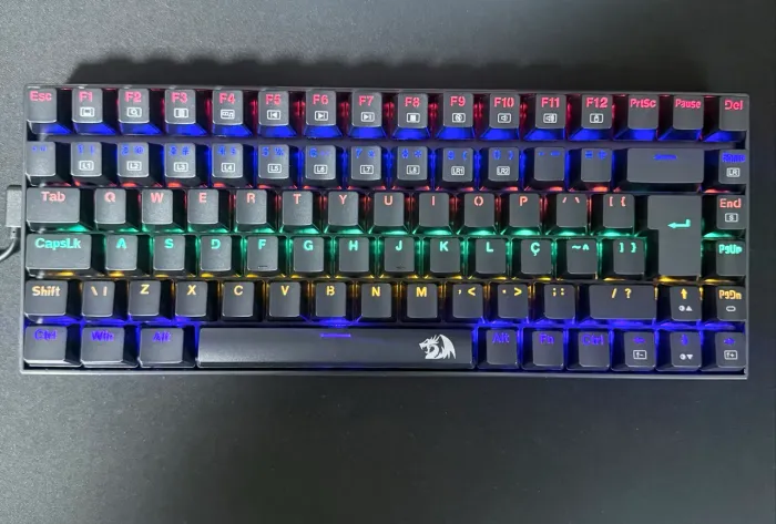 Teclado Mecânico Gamer Redragon Phantom 75% Switch Brown ABNT2