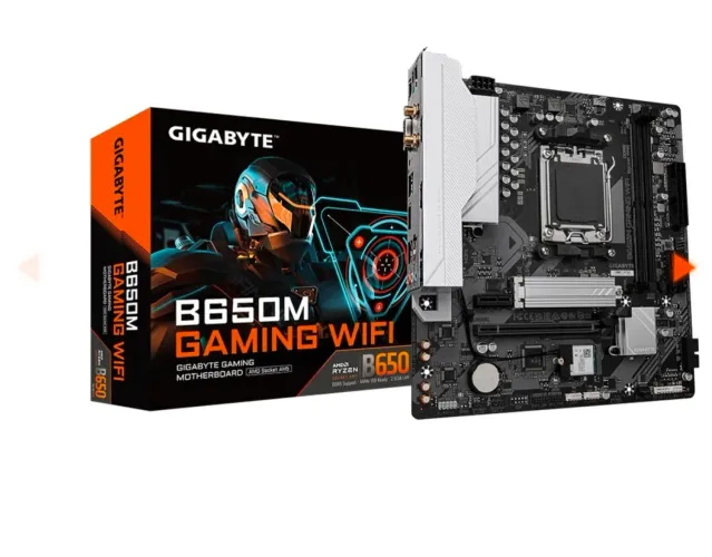 Placa Mãe Gigabyte B650M Gaming WIFI, Chipset B650, AMD AM5, M-ATX, DDR5