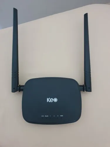 Roteador Keo com fonte, funcionando!