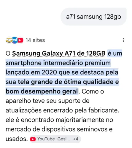 Samsung Galaxy A71 128 GB