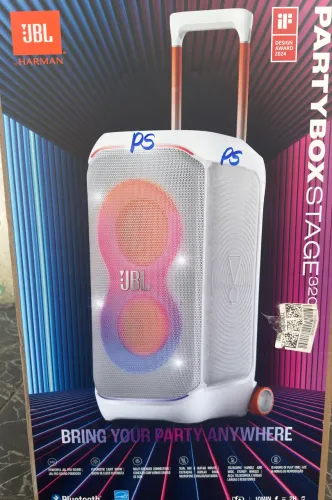 JBL PartyBox Stage 320, Bluetooth, Portátil, 240W RMS - Branca(lacrada)