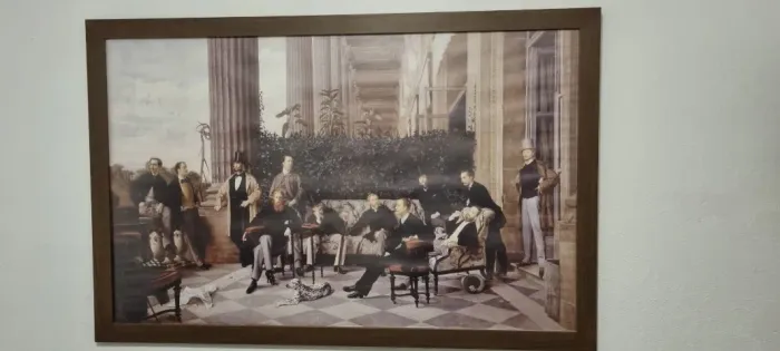 Quadro Premium James Tissot - Moldura em Madeira Nobre e Vidro Antirreflexo (120x78cm)