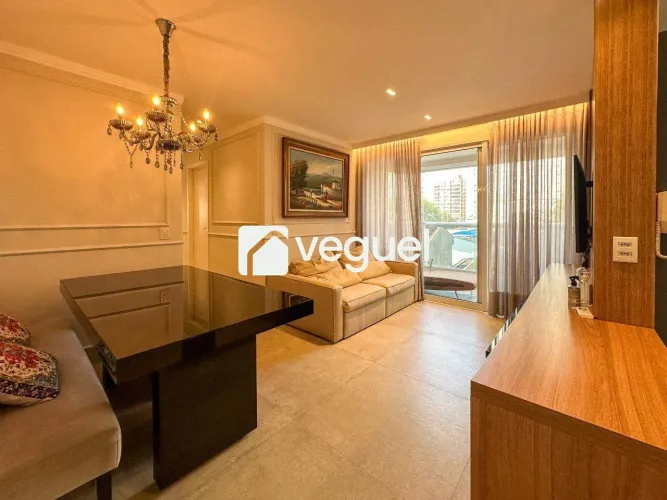 Apartamento mobiliado de 78m² com 3 quartos, sendo 1 suíte para alugar no bairro Cambuí, C